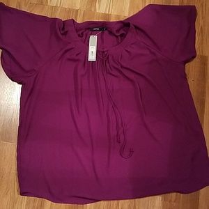 Apt 9 Grape Juice Blouse